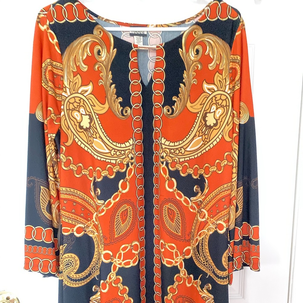 Haani New York Black gold dress